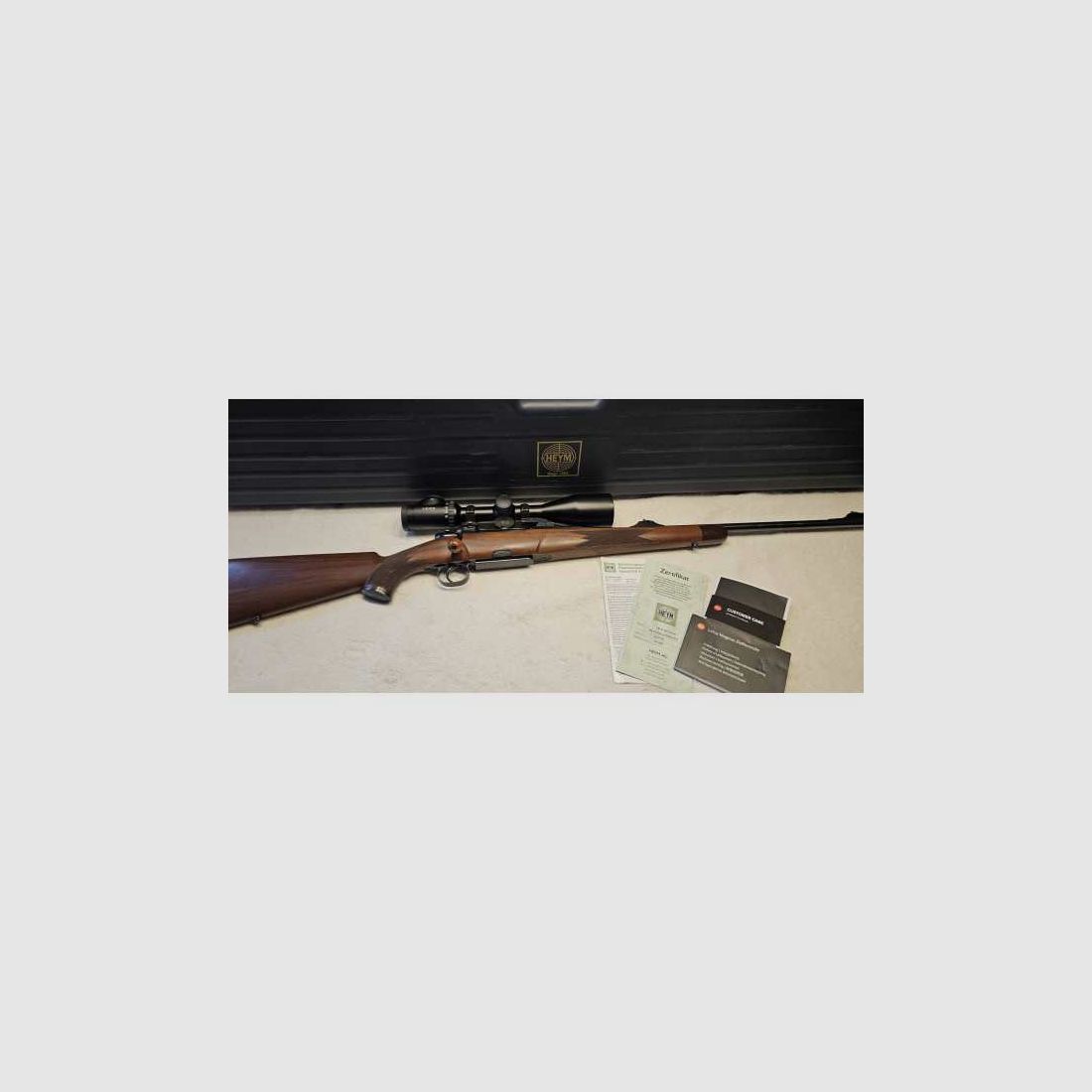Heym SR21 8x57 IS Classic Repeating Rifle with Leica Magnus