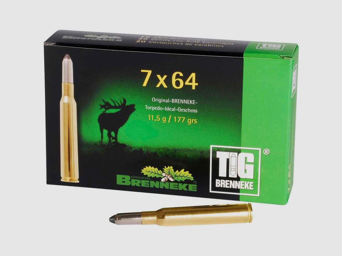 7x64 TIG 11.5g/177grs. Brenneke