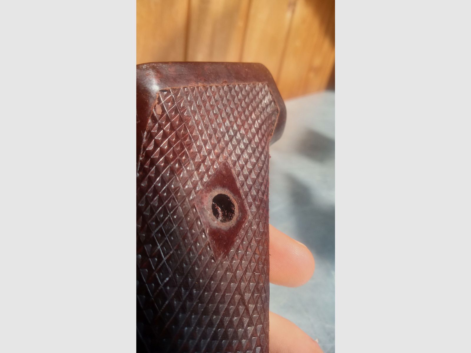 Original AK47 Tipo 1 impugnatura in bakelite con guance di impugnatura corrispondenti