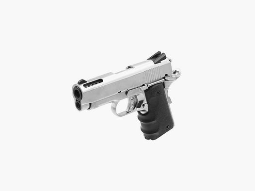 GBB 1911 Mini AW CUSTOM - Finitura Argento - Blowback Realistico - Precisione e Affidabilità sul Campo