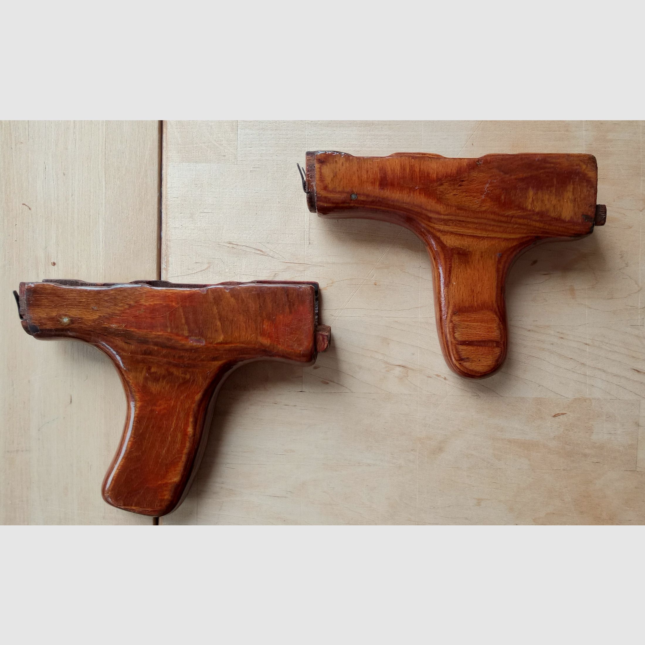 #1 Rumänischer AKMS unterer Handschutz s.g. Esel-Pimmel (Uluc) für Unterlaufklappschaft Schichtholz Romy Dong PM md.65 & oberer Laminat Handschutz russisch.