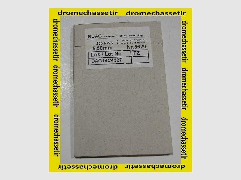 Packung mit 2000 Zündhütchen Typ Berdan, RWS LARGE Rifle Nr. 5620