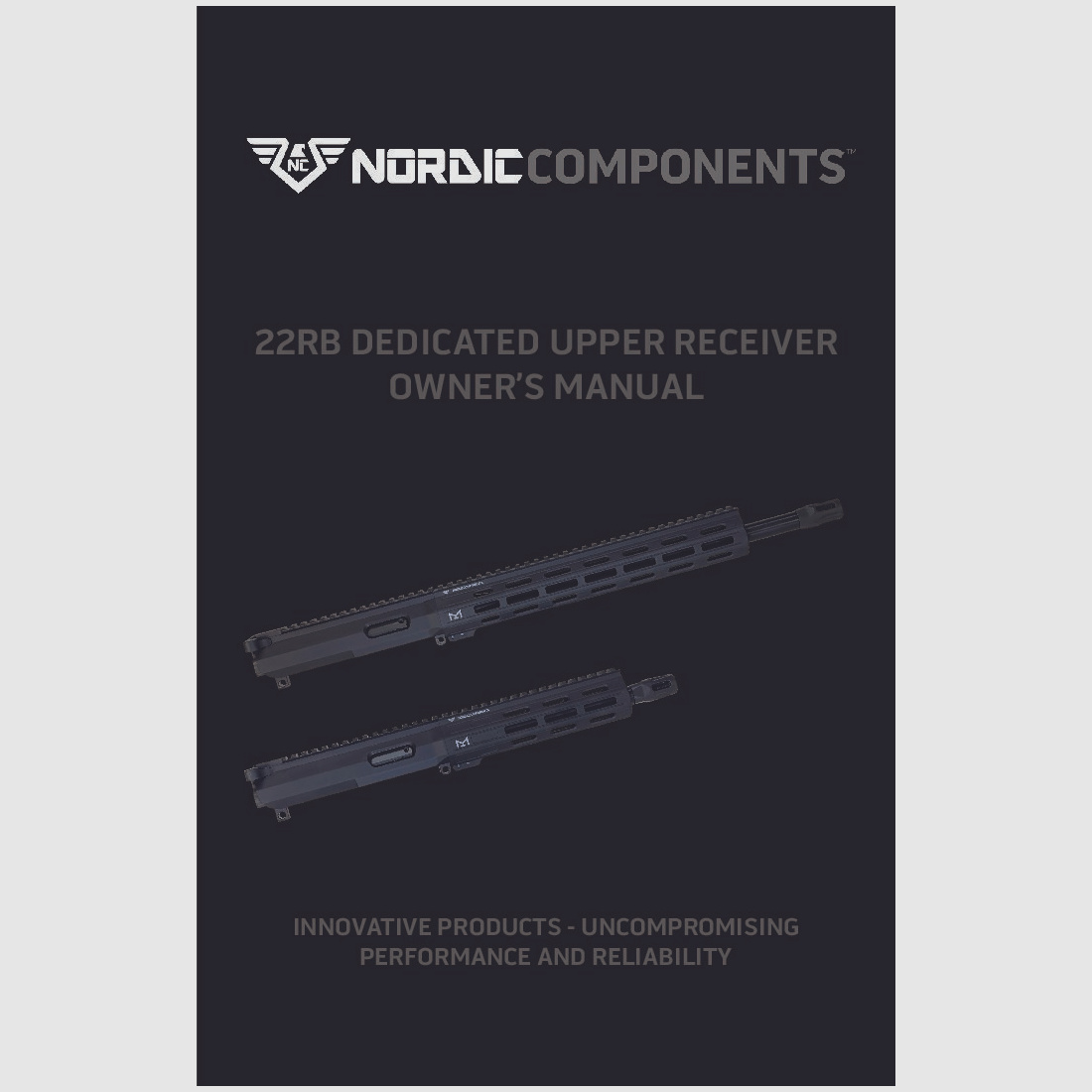 Nordic Components exchange system for AR-15, .22 LR 16" including Black Dog 10 round magazine