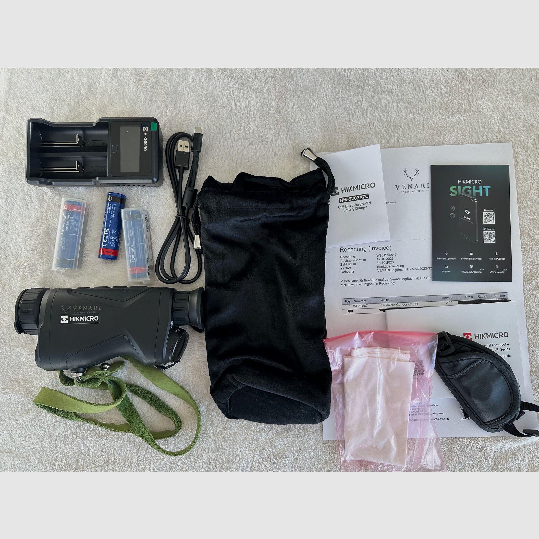 Hikmicro Condor CQ35L Wärmebild Handgerät mit Entfernungsmesser - mit GARANTIE !!!