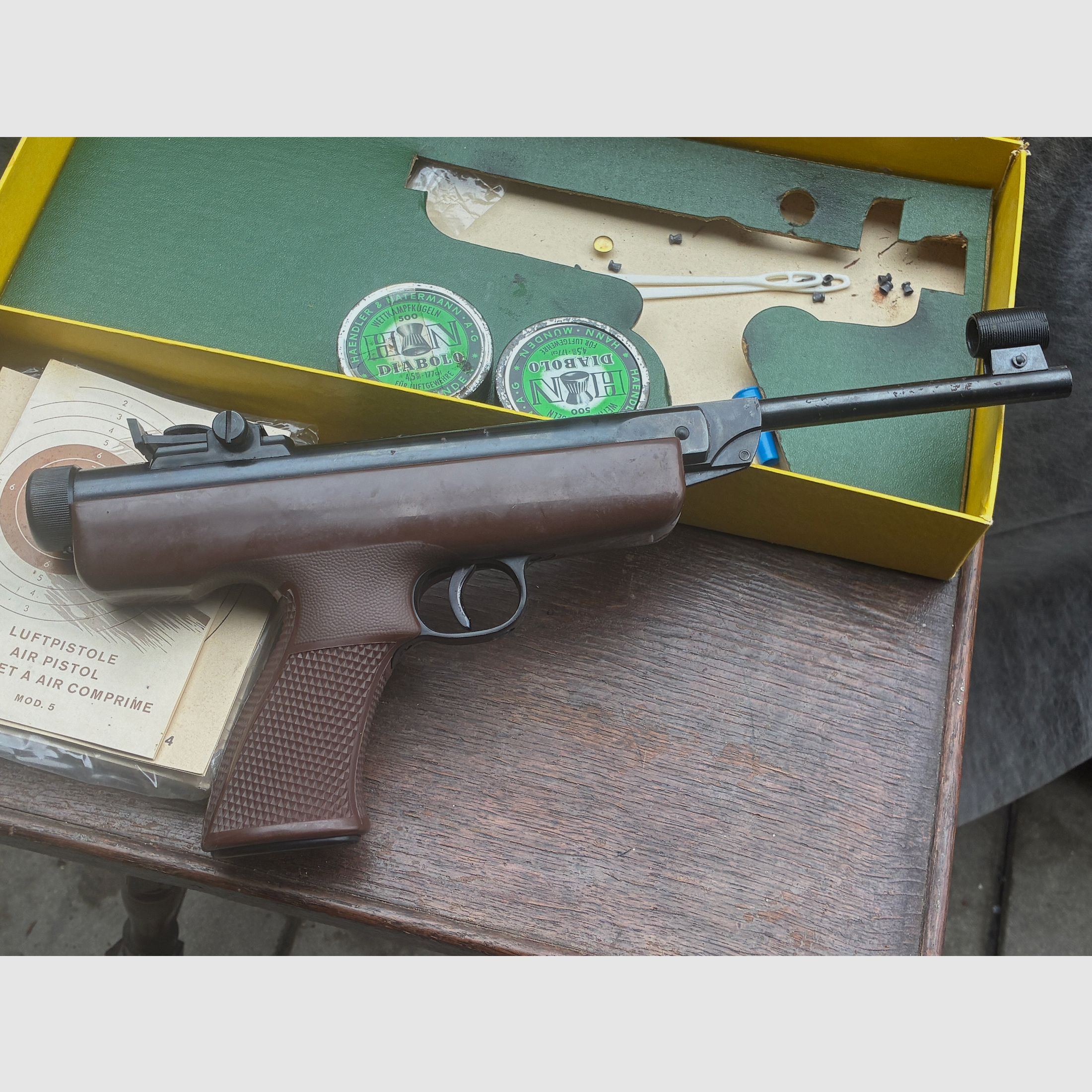 Diana Mod. 5 air pistol incl. original packaging and instruction manual