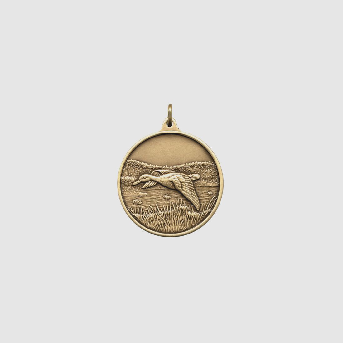 Jagdmedaille Ente 40mm Bronze