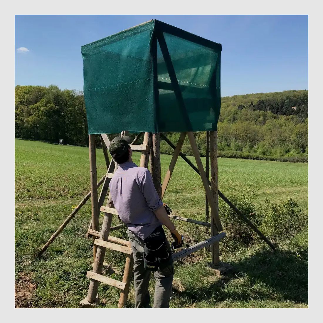 Wald & Forst Hochsitz-Sichtschutz Mesh 25x1,2 m