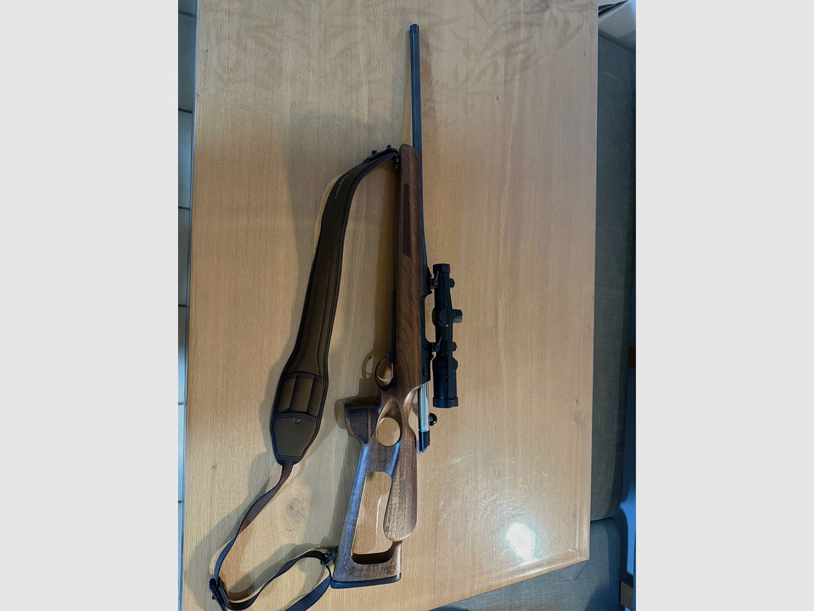 Anschütz 1782 with a hole stock in caliber .308 with Zeiss Conquest V4 1-4x24