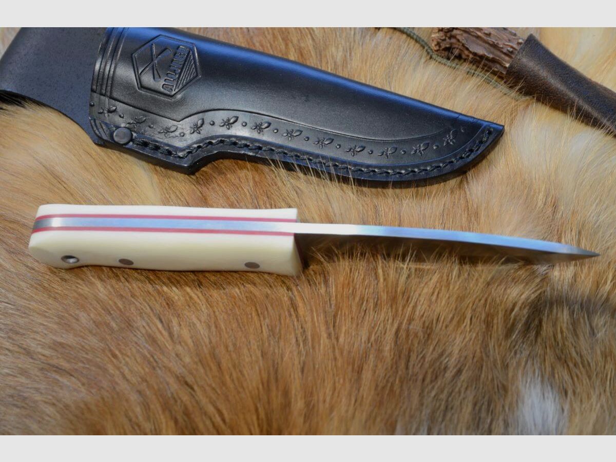 Couteau de chasse Alljagd en micarta ivoire, image 4 sur 6