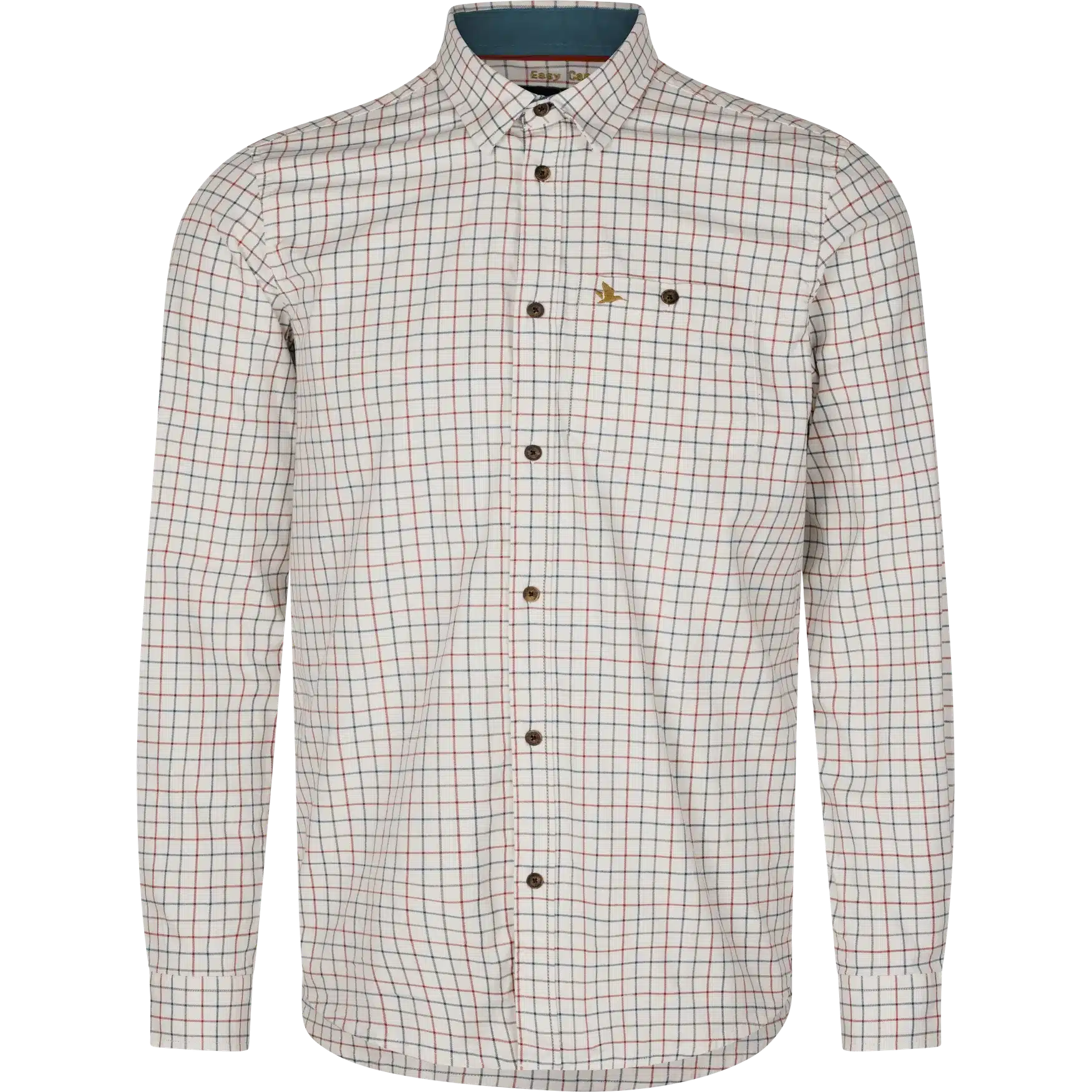 Seeland Oxford Shooting Shirt – Grape Leaf/Terracotta Check, image 1 of 4