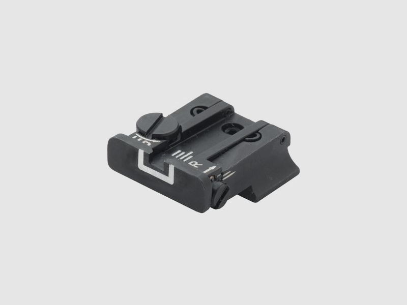 LPA TPU84BZ18 mira micrométrica ajustable para CZ100, CZ75 P-07 Duty – Contorno Blanco