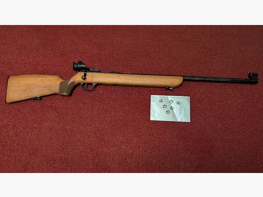 Walther Matchgeweer met diopter .22lfb