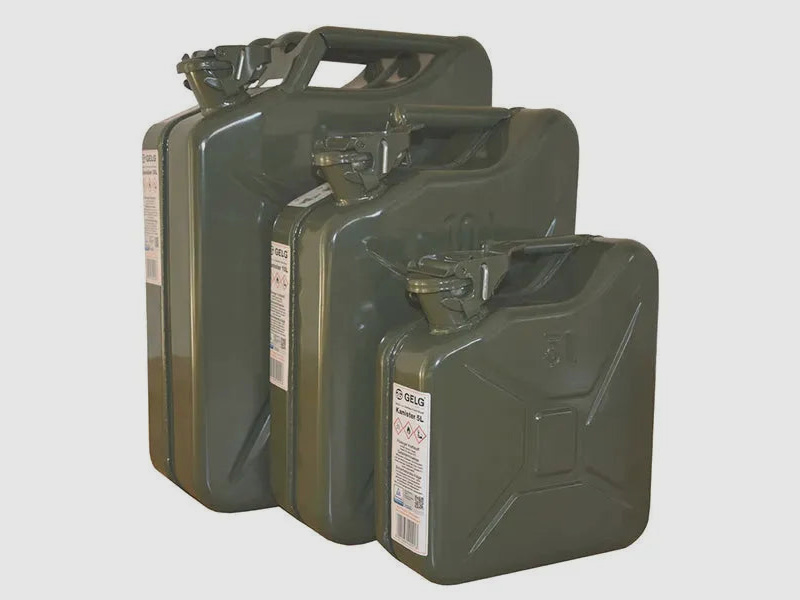 AB Nato Benzinkanister Stahlblech 10 Liter oliv neu