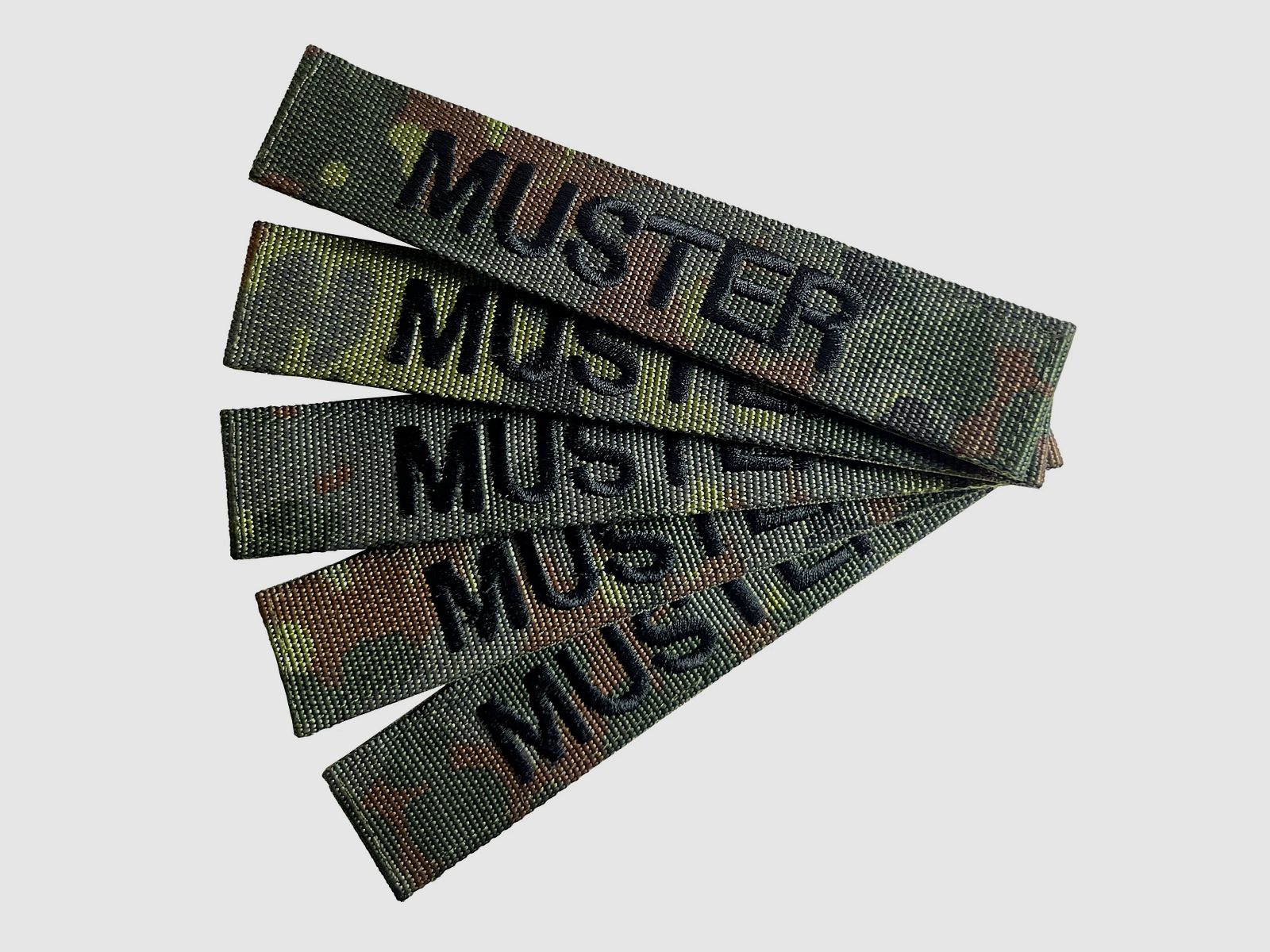 ASMC Namensbänder 5er Set Flecktarn