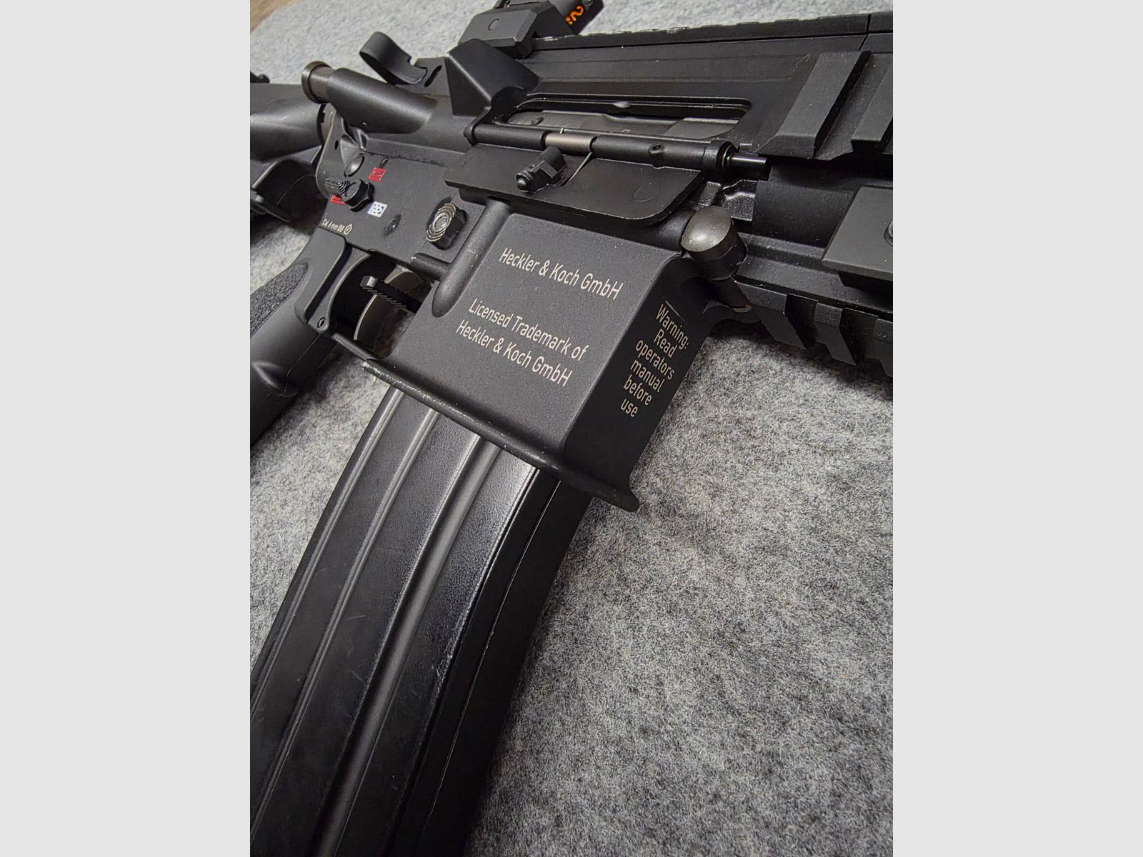 Neuwertige Gas Blowback HK416  GBB mit V3 Nozzle Stahl Bolt viel neues Zubehör Tuning Softair Gewehr ab 18 Jahre 6mm BB