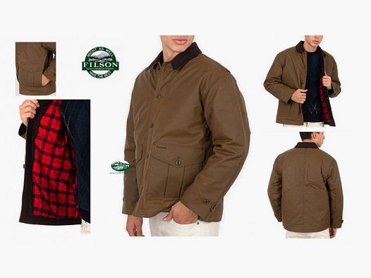 FILSON Giacca Tin Cloth dark tan FMCPS0103