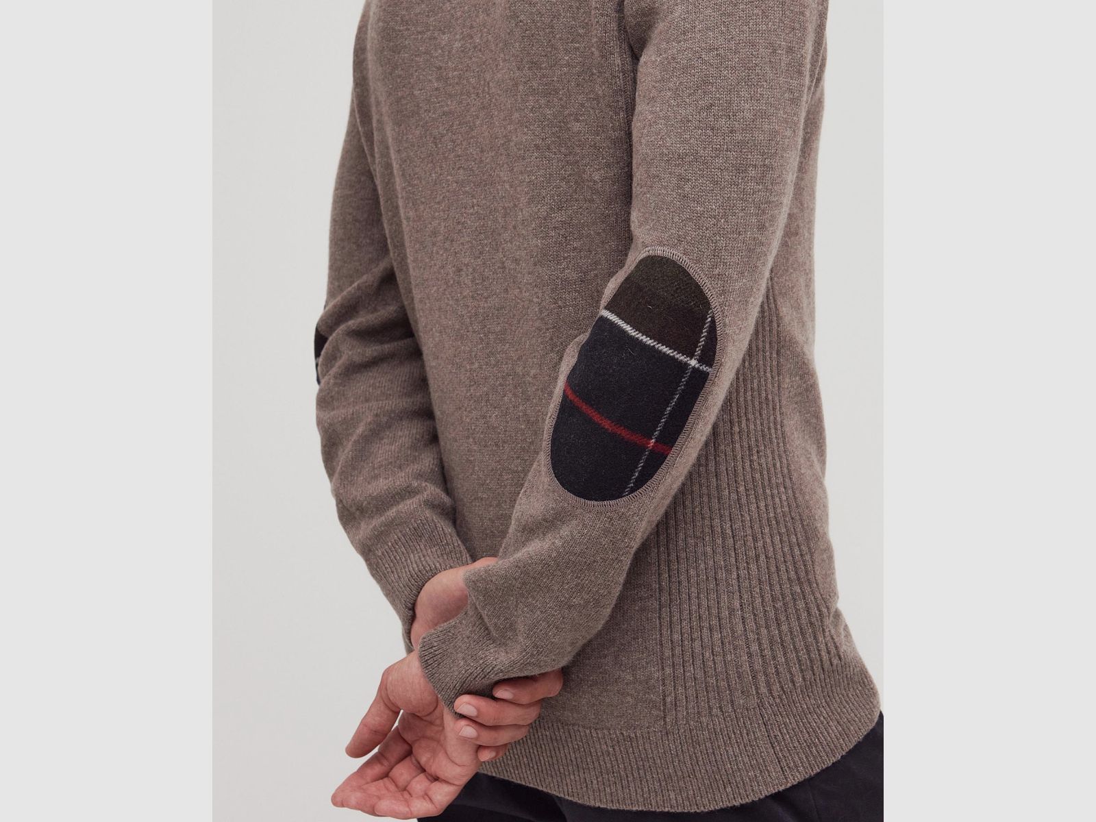 BARBOUR Holden Half Zip Sweater Military Marl