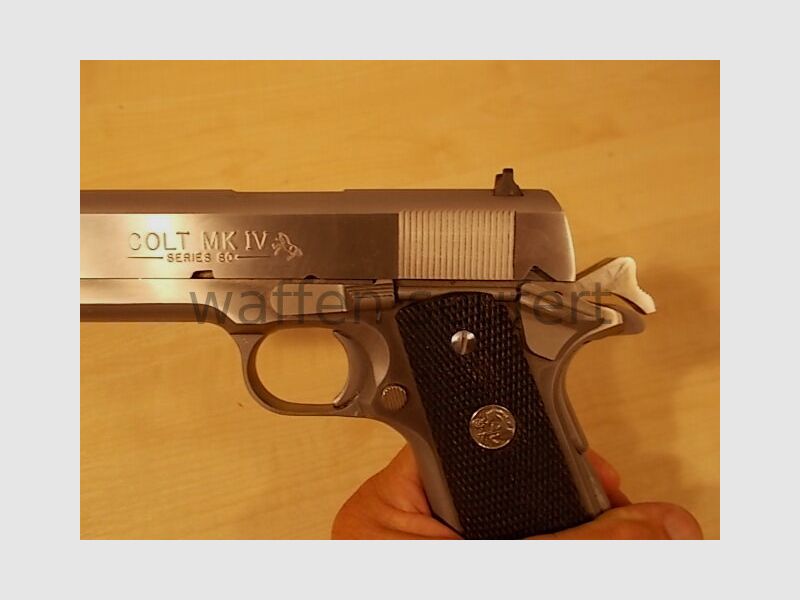Colt Government MKIV Series 80 Stainless Pistole