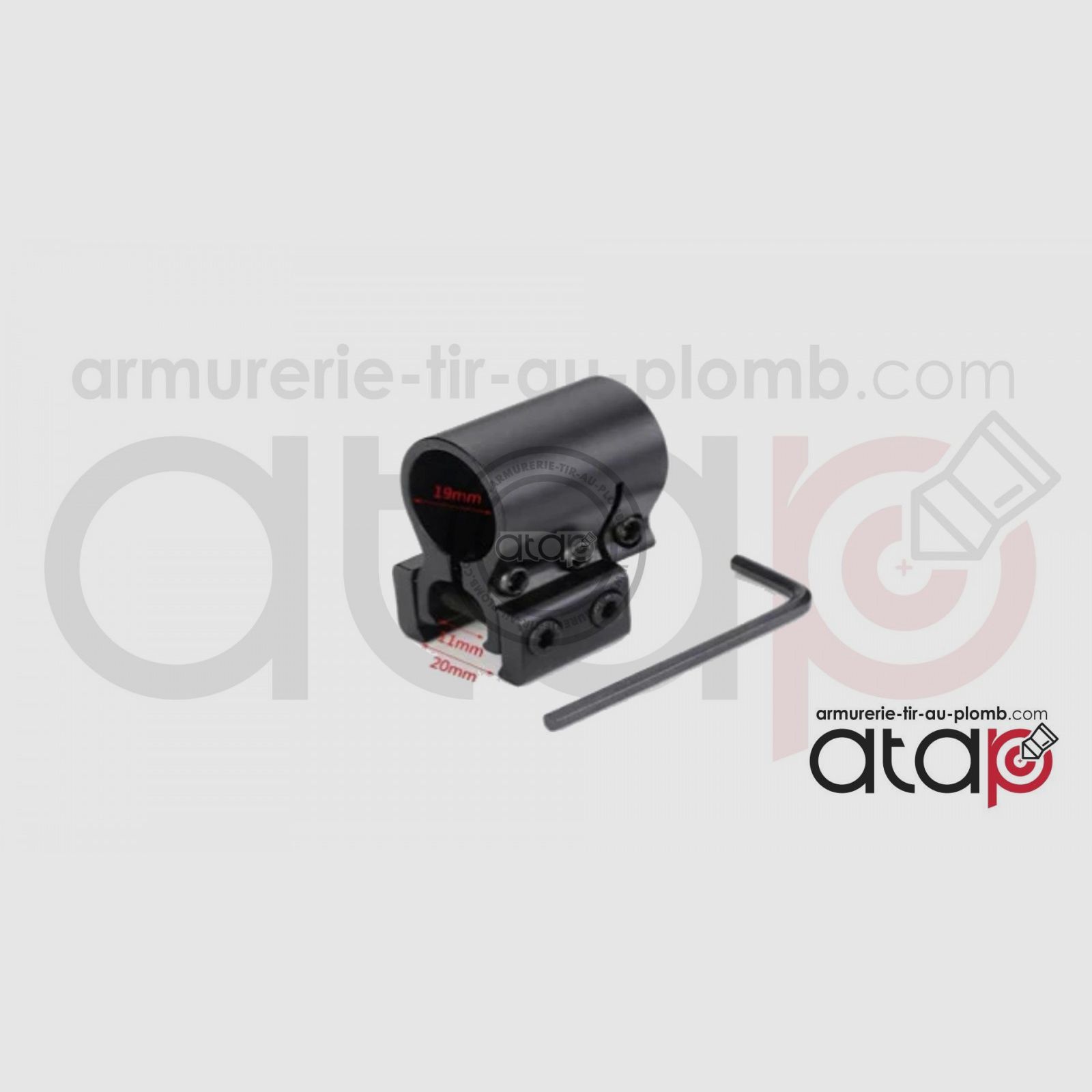 Halsband kompatibel mit 11 und 22 mm Schiene für Laser, Bild 1 von 2