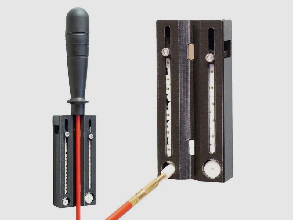 Our stable magnetic holders: cleaning rod holders with felt dispenser