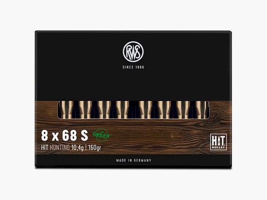 RWS 8X86s HIT 10,4 160 gr Schachtel mit 20 Stk