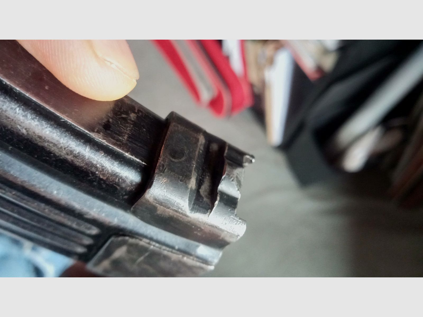 Bardzo prawdopodobnie wczesny polski kbkg wz. 60 / AK47 stalowy deko magazynek (nieużyteczny/dezaktywowany) // KBK AKGN WZ.60 / pasuje również do GSG Co2 Cybergun zwanej China-Yunker