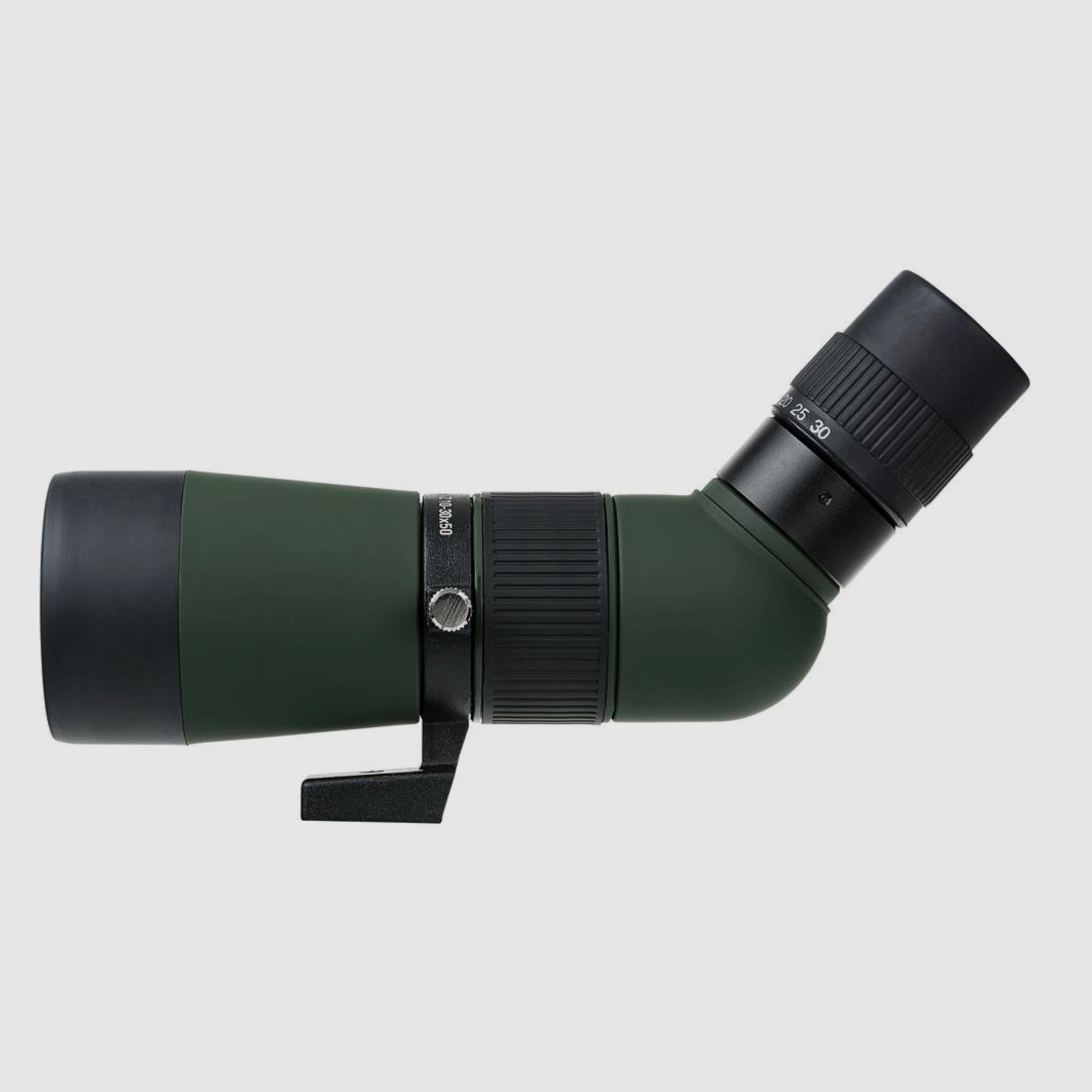 Exhibitor DÖRR 538245 Zoom Spotting Scope Owl 10-30x50 Angled View with Table Tripod and Bag V430
