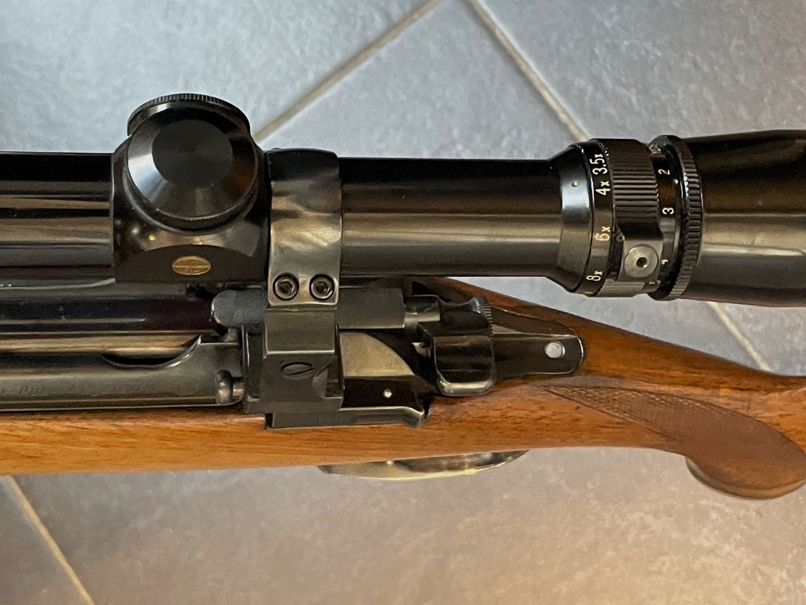 Mannlicher Schönauer Stutzen 1950 Steyr Puch 6,5x54 MS Leupold