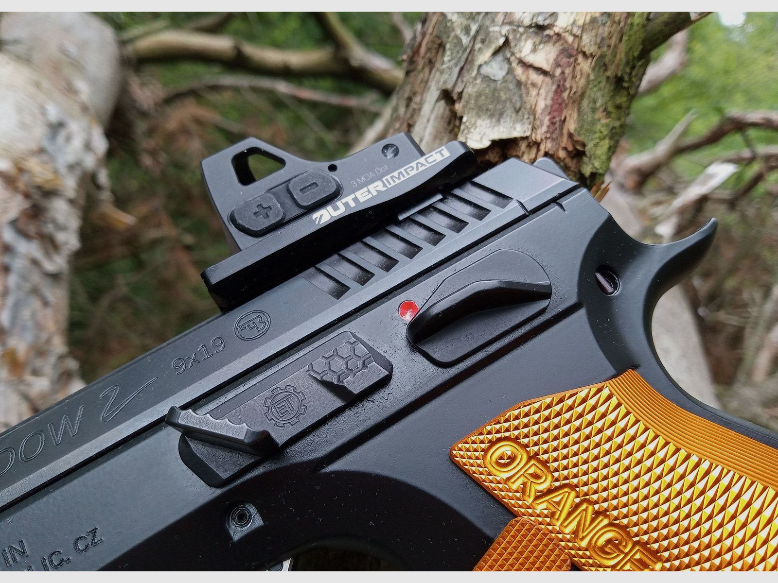 CZ75 Shadow 2 naranja Punto Rojo 3MOA