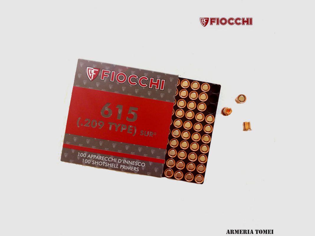 FIOCCHI – Zündhütchen 615 .209 Typ Konf. 1000 St.