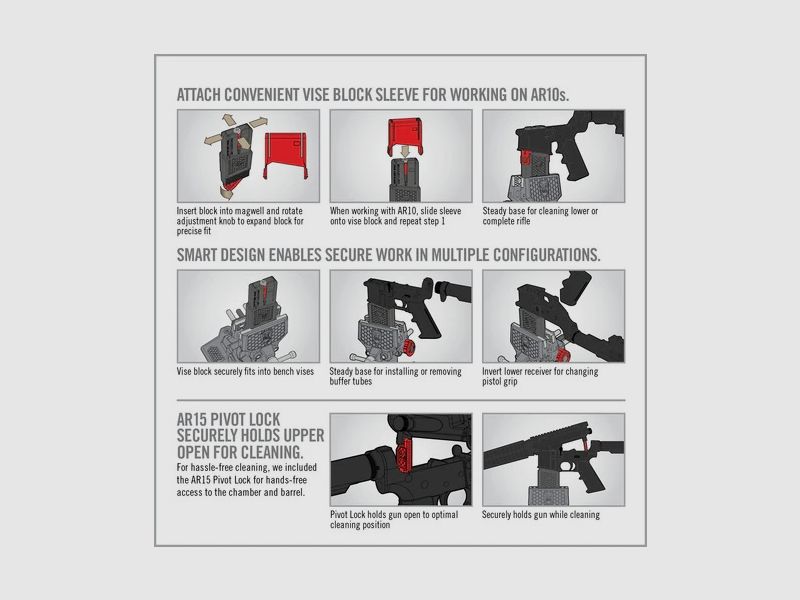 Real Avid Smart-Fit AR15 Vise Block with Sleeve for AR10, Bild 3 von 3