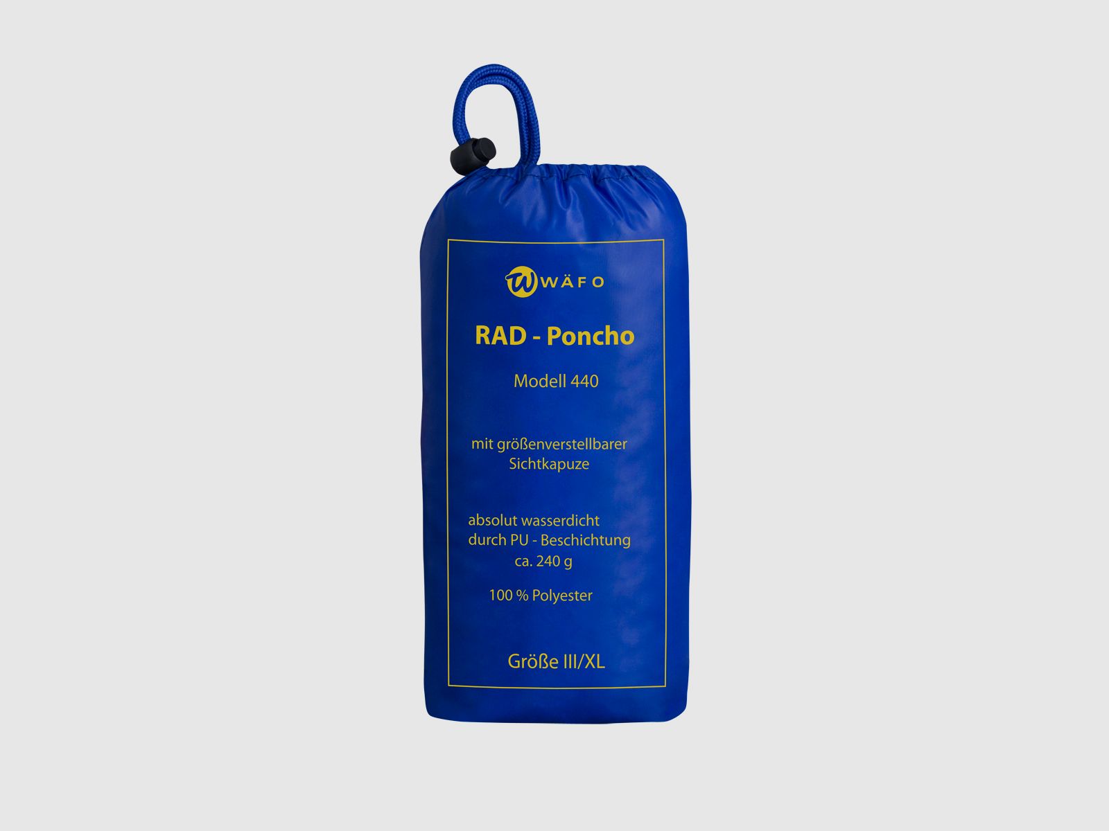 WÄFO Radponcho Allgäu Kornblau M