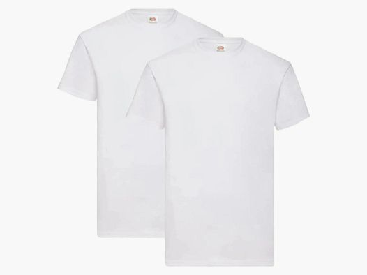 Fruit Of The Loom Fruit of the Loom T-Shirt Valueweight T 2er Pack - Blanc / S Homme