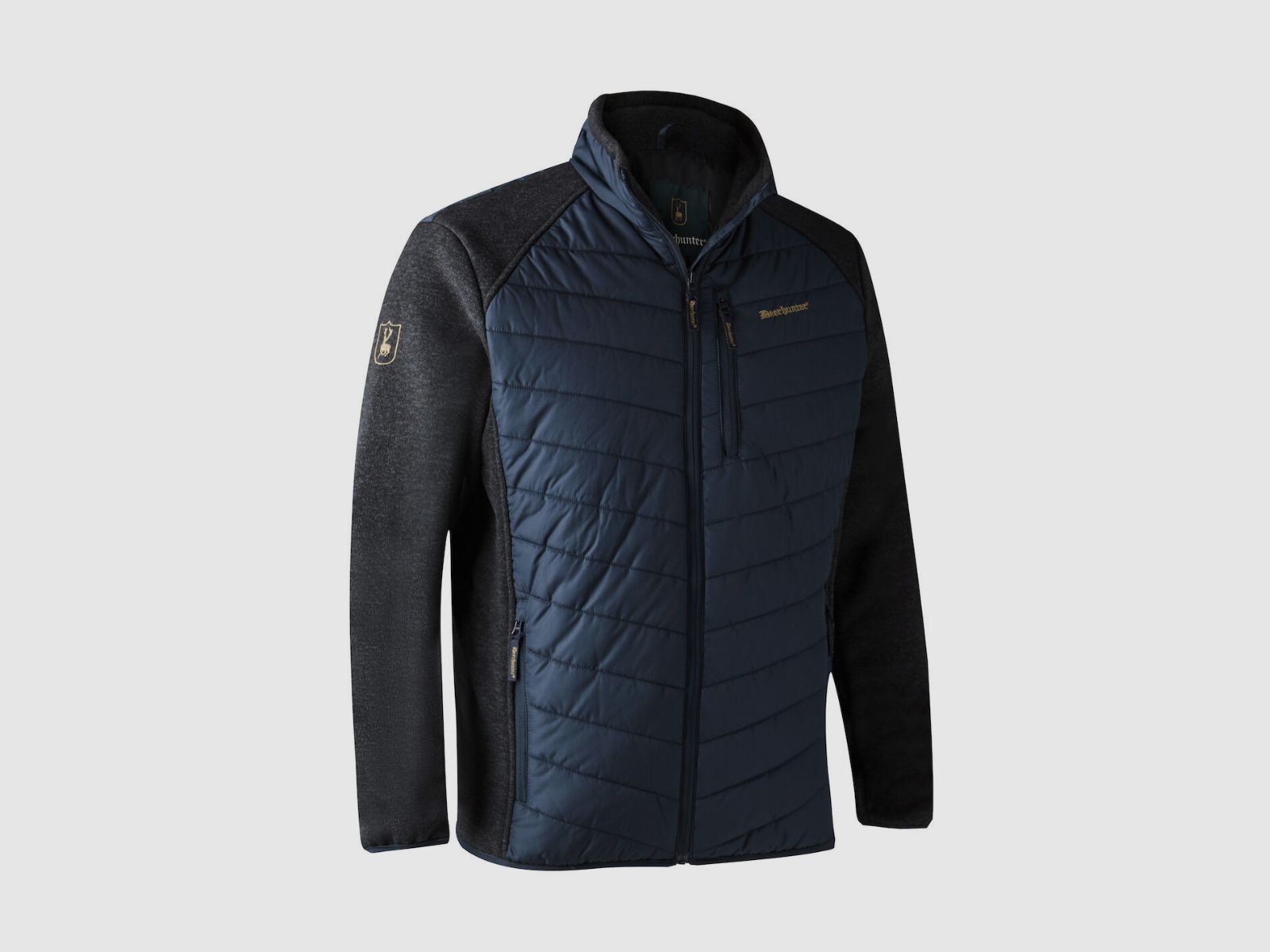 DEERHUNTER Moor Jacke wattiert mit Strick Dark Blue
