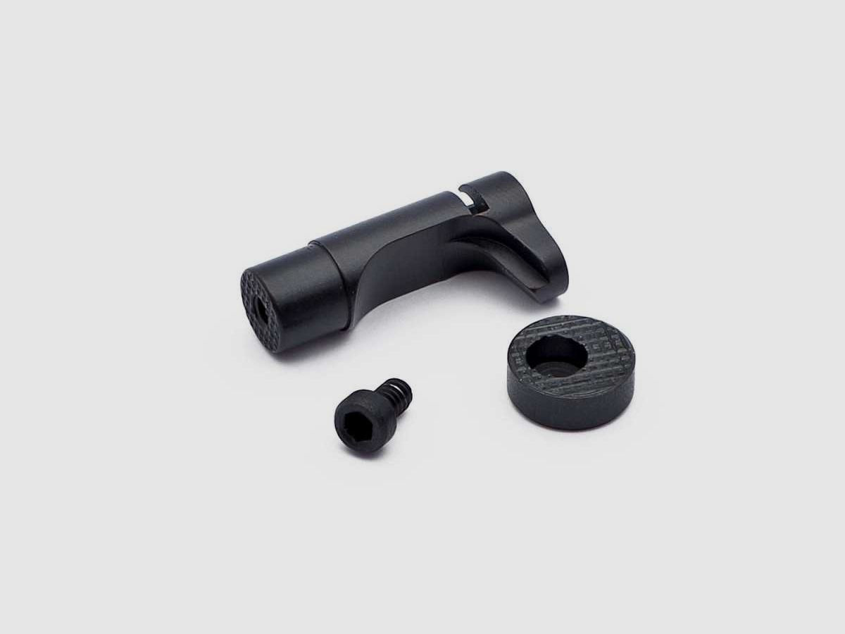 Eemann Tech Magazine Catch con Pulsante Esteso per 1911, Colore: Argento, immagine 3 di 3