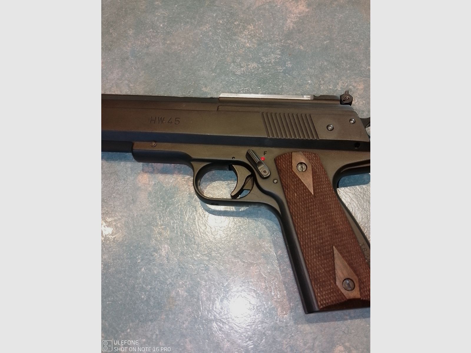 Weihrauch HW 45 Luftpistole,sehr stark im Durchschlag.Top Zustand 