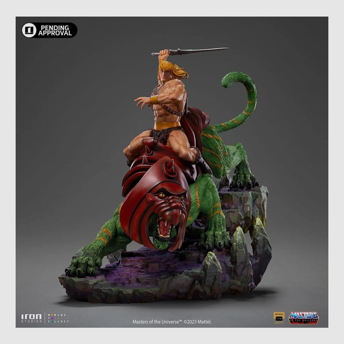 Masters of the Universe Deluxe Art Scale Statue 1/10 He-man and Battle Cat 31 cm | 43406