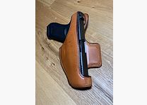 Bianchi # 81 Leder Holster für Glock 17, OHNE Pistole
