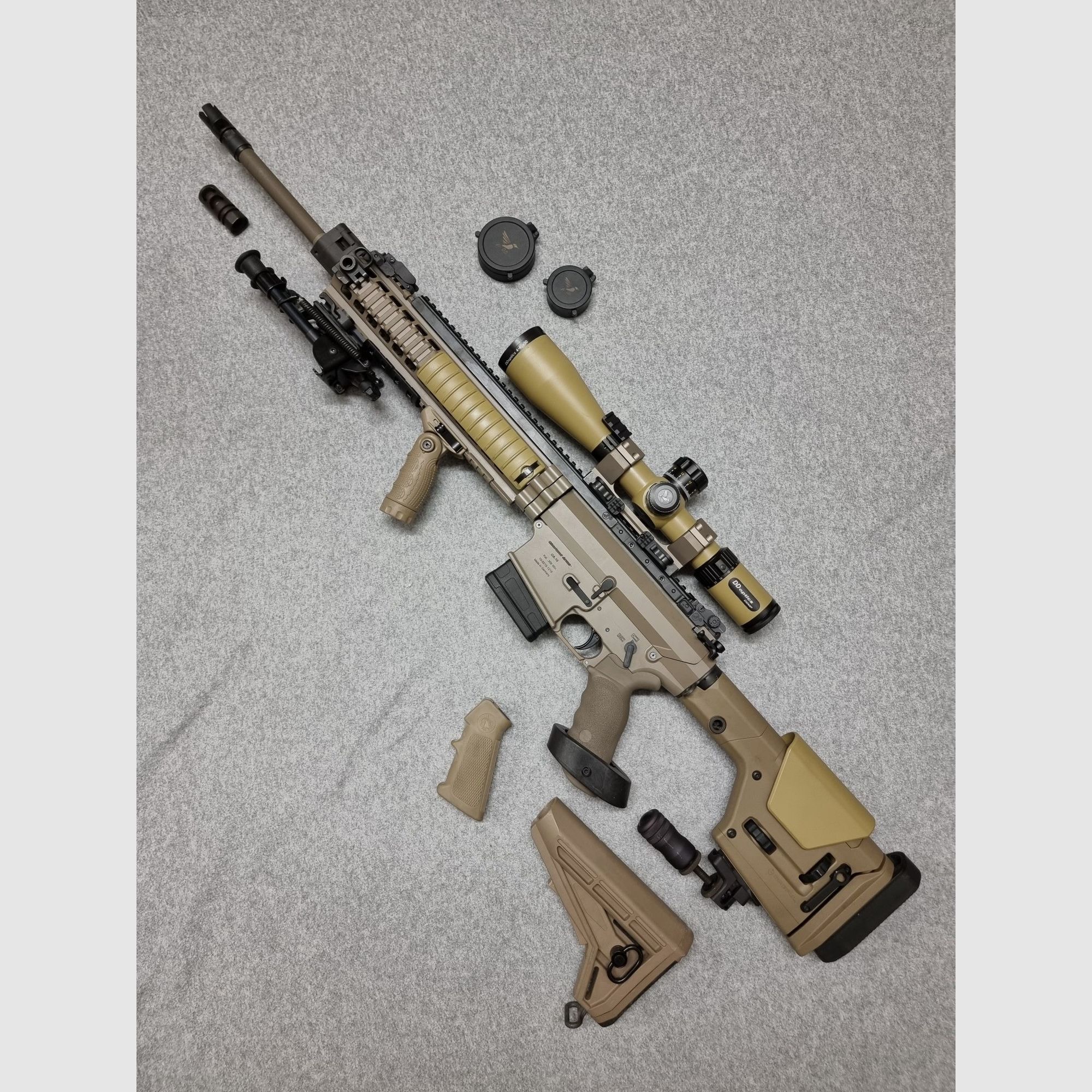 Oberland Arms DMR-E - Kal .308 Win - AR10 OA10 mit einstellbaren Gasblock, Geissele Abzug - Behördenmodell