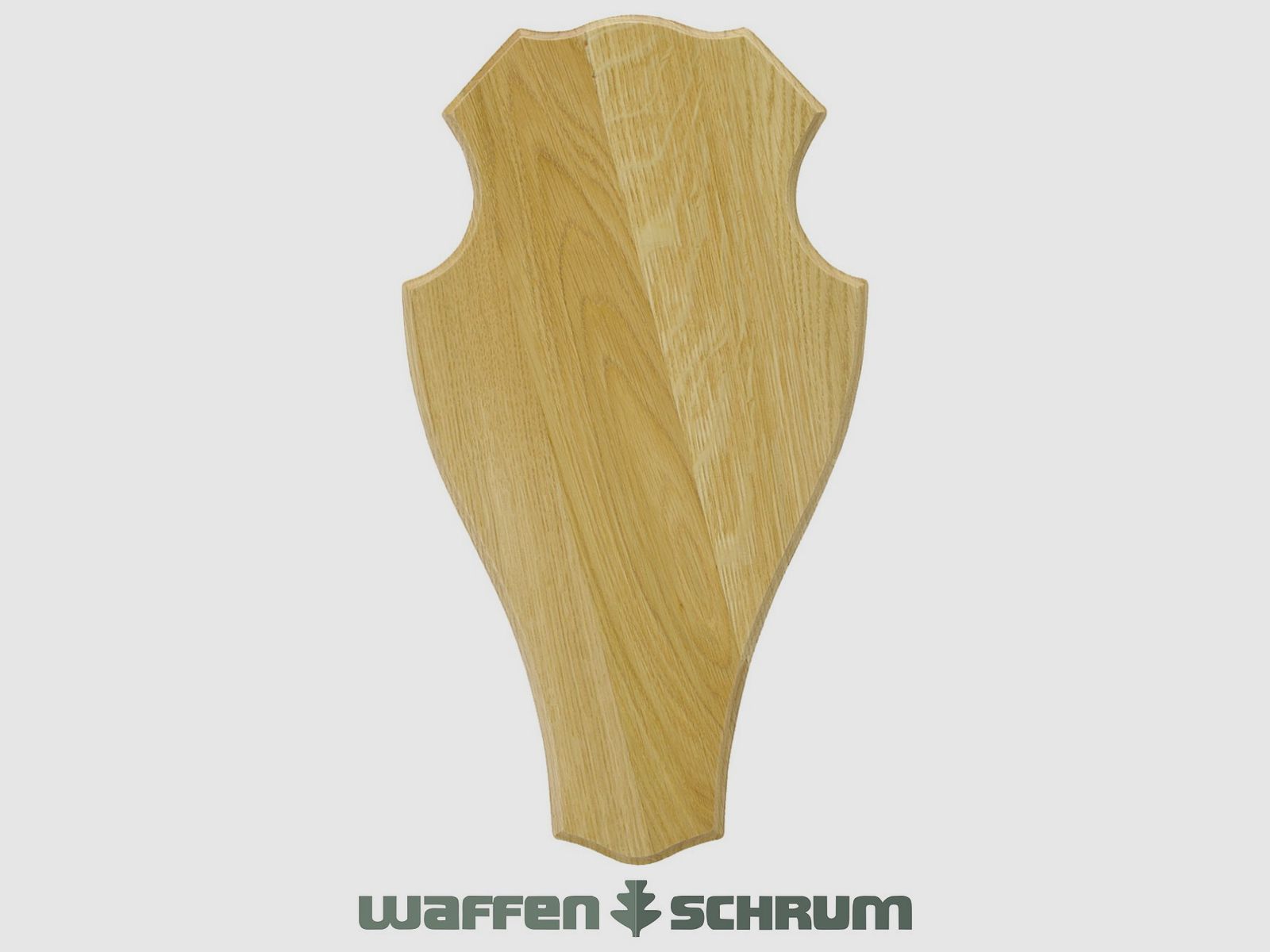 Eurohunt Geweihbrett 32x18cm Eiche - Hell - Rund