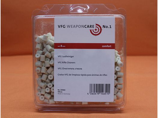 VFG. VFG-Laufreiniger 8,0mm (331960) 500 St. saugfähiger Spezialfilz