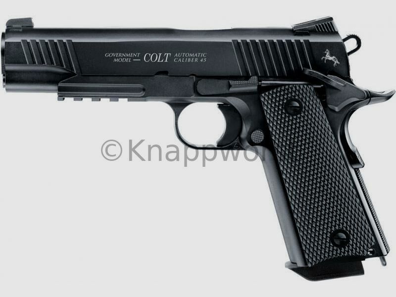 Umarex Luftpistole Colt M45 CQBP CO2 schwarz, 4,5mm Blowback