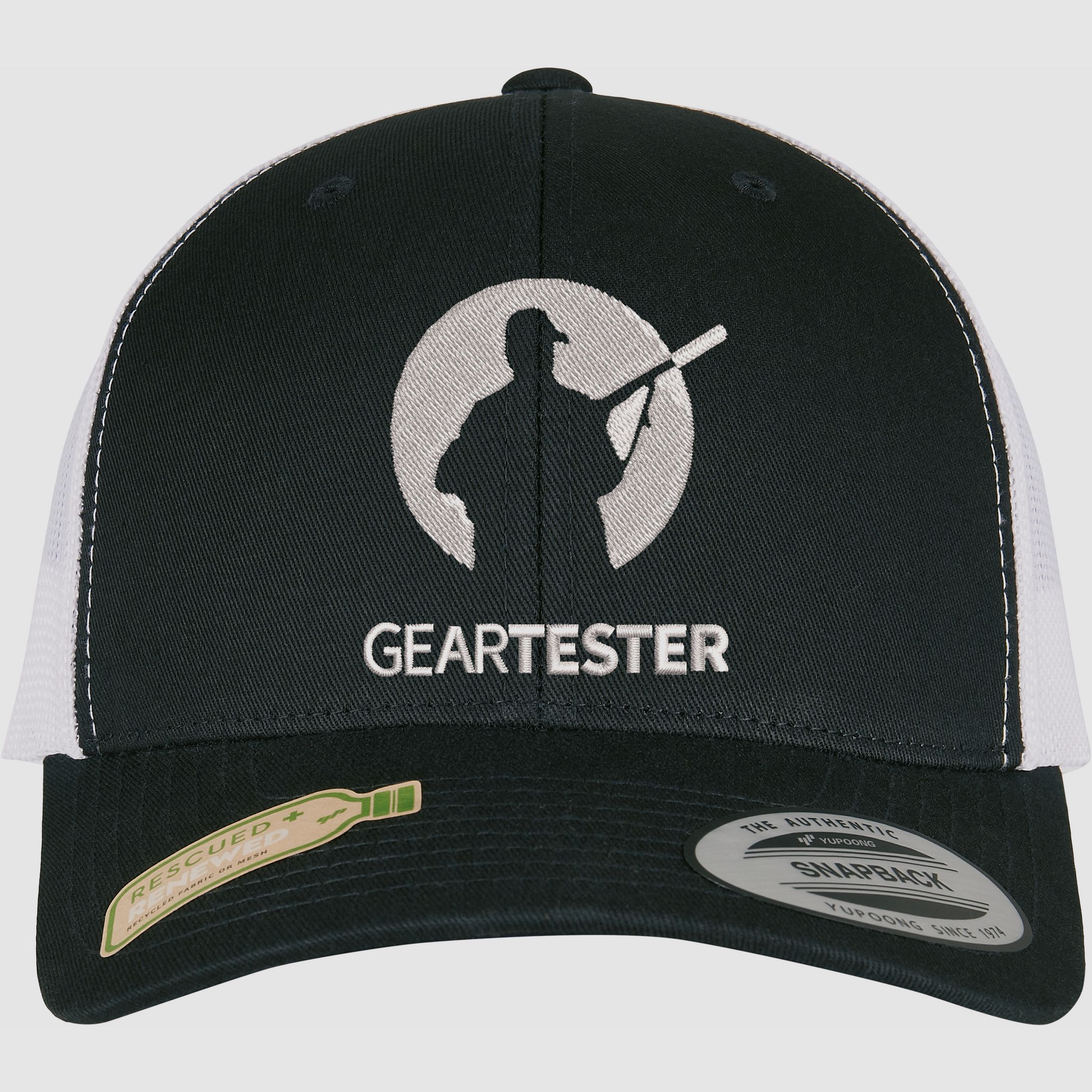 Geartester zweifarbige Retro-Trucker-Kappe