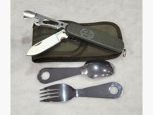 Besteckset und Multifunktions-Taschenmesser