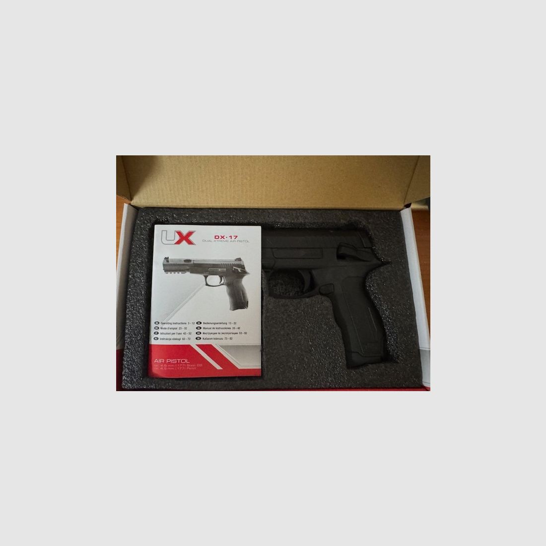 Umarex DX17 Luftpistole mit viel Zubehör