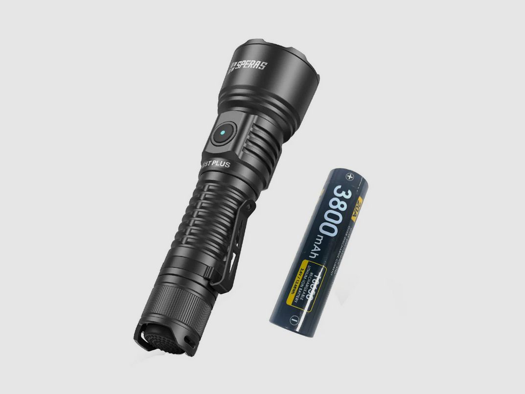 SPERAS - EST Plus V3 - LuminusSFT40 2.0, 2100 lm, 726 m, 1x18650, USB-C, immagine 1 di 3