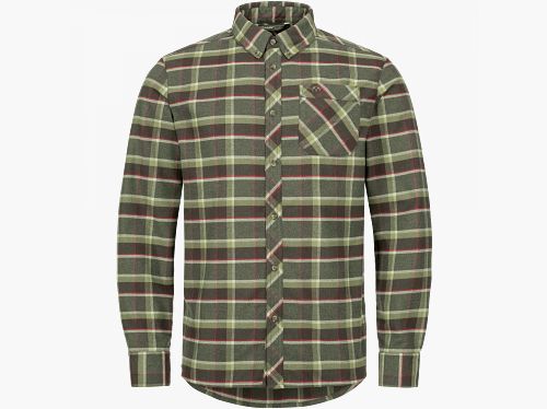 Blaser Charles - Hemd - Olive/Rot-Kariert
