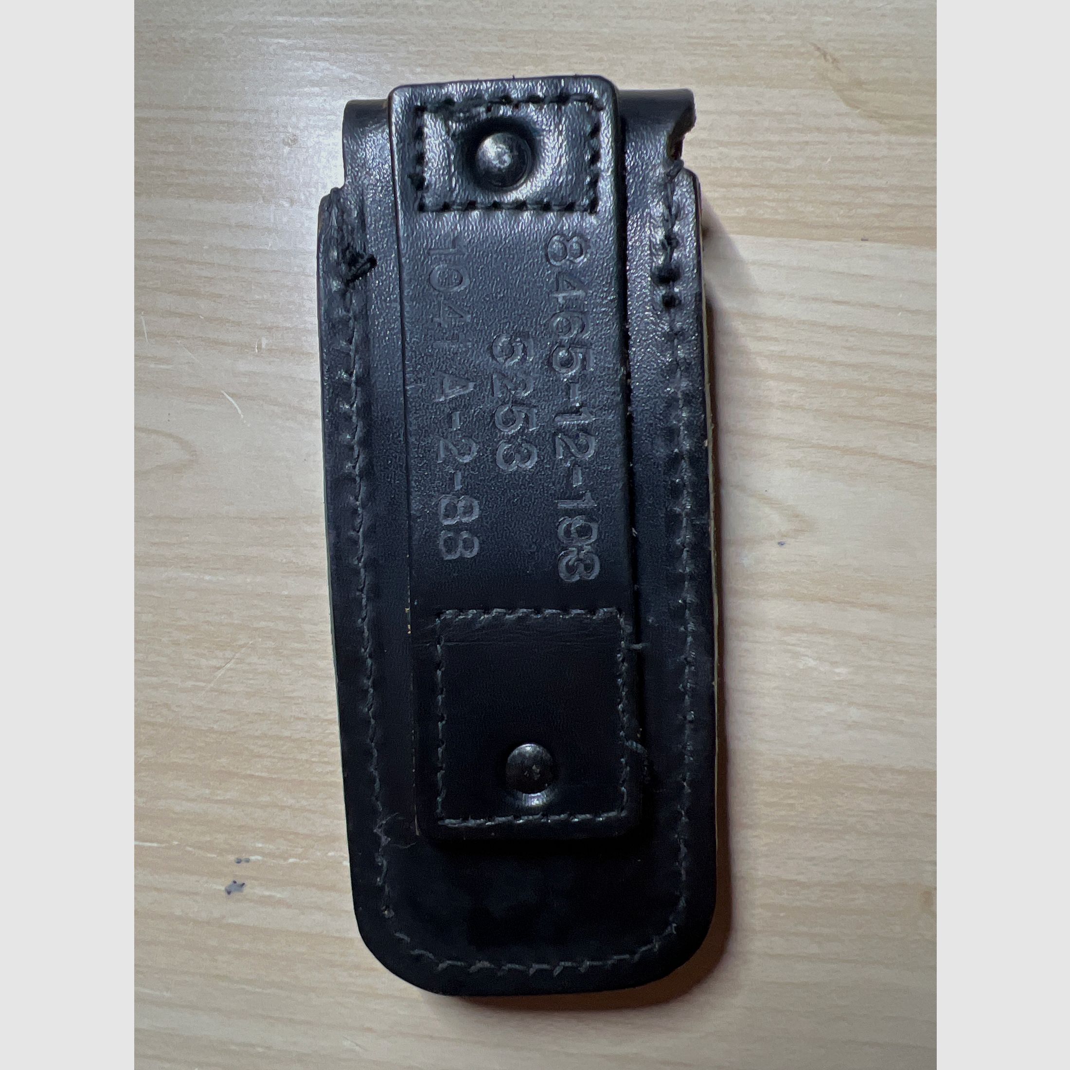 Original Bundeswehr Magazintasche Leder — Walther P1 / P38 — Sammlerzustand