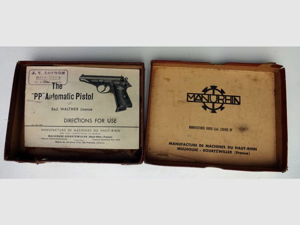 MANURHIN FRANCE LIC. EXCL. WALTHER PP J.V. ÄSTRÖM - BJURTJÄRN