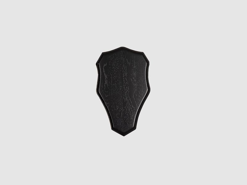 5etta Trophy Shield Deer Dark Oak Veneer